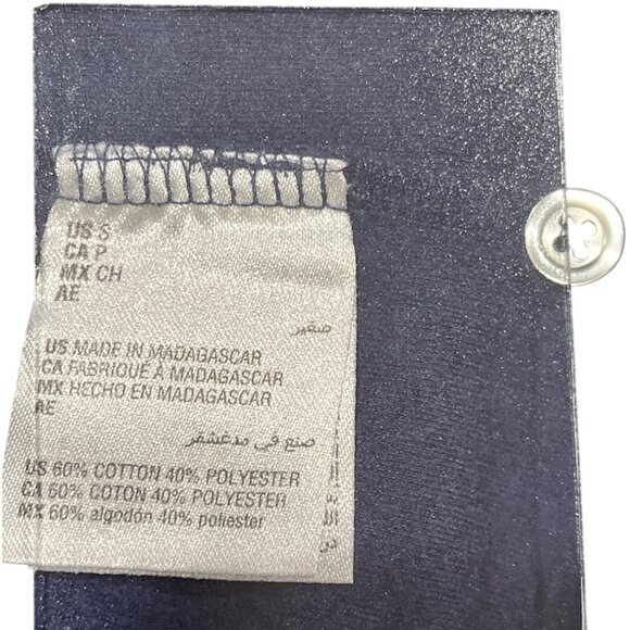 Club Room Mens Navy Blue Polo Shirt S 60% Cotton 40% Polyester Short Sleeve - Picture 4 of 6